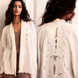 Free People Cool Nights Crochet Cardigan